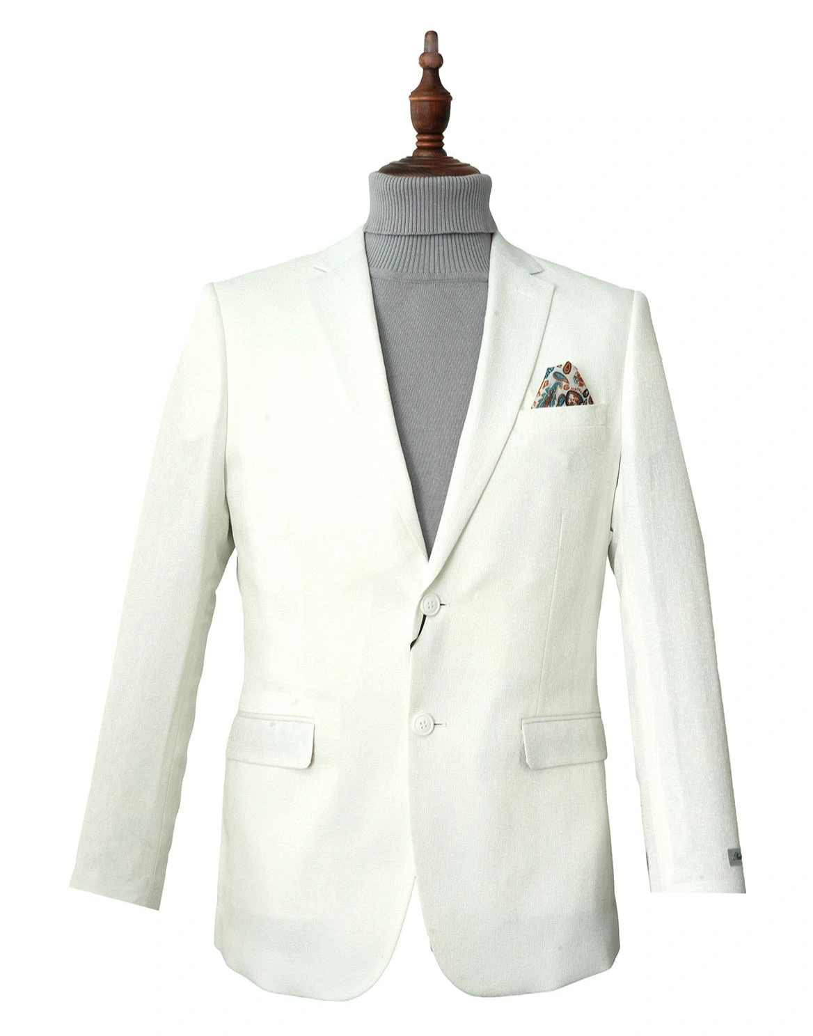 Off-White Hybrid Jas: Perfecte Pasvorm, Stijlvolle Notch Lapel. Klassiek en Modern tegelijk!